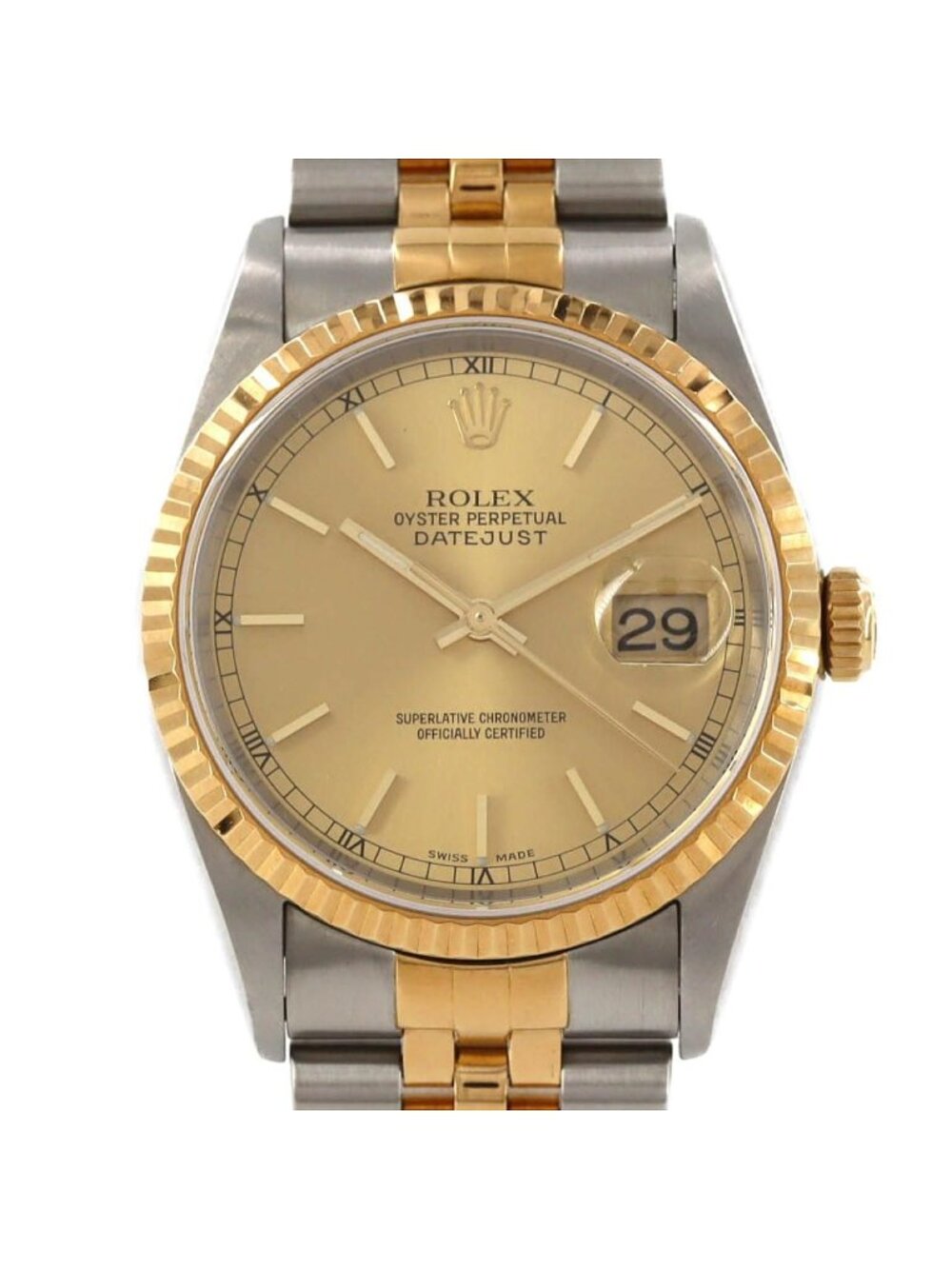 Rolex Datejust Stainless Steel Yellow Gold Automatic